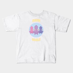 SQUID GOALS Kids T-Shirt